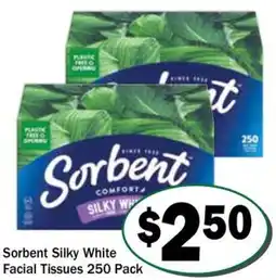 Friendly Grocer Sorbent Silky White Facial Tissues offer