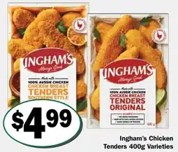 Friendly Grocer Ingham's Chicken Tenders Varieties offer