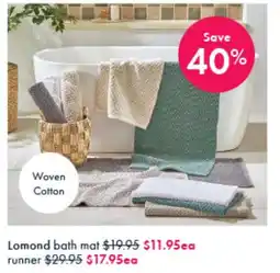Pillow Talk Lomond bath mat offer