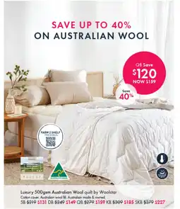 Pillow Talk Luxury Australian Wool offer