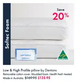 Pillow Talk Low & High Profile pillow offer