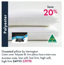 Pillow Talk Gusseted pillow offer