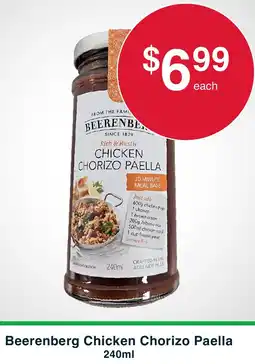Australian Butchers Store Beerenberg Chicken Chorizo Paella offer