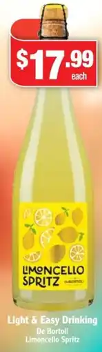 Liquor Stax Brown brothers limoncello spritz offer