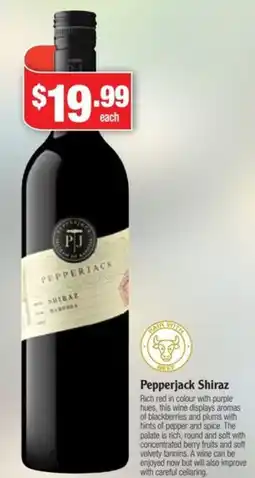 Liquor Stax Pepperjack Shiraz offer