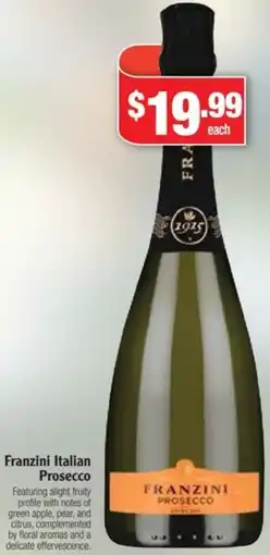 Liquor Stax Franzini Italian Prosecco offer