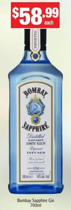 Liquor Stax Bombay Sapphire Gin offer