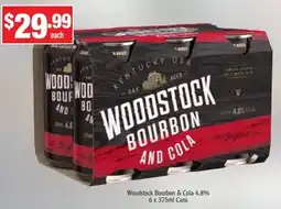 Liquor Stax Woodstock Bourbon & Cola 4.8% offer