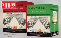 Liquor Stax Harvest Lane Cask Varieties offer