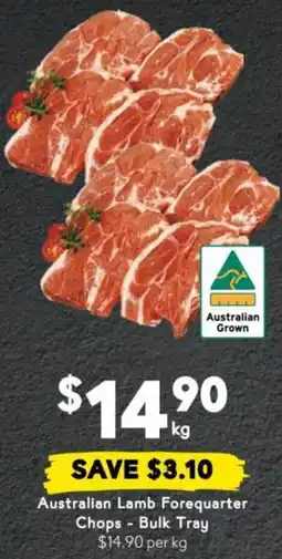 Drakes Australian Lamb Forequarter Chops - Bulk Tray offer