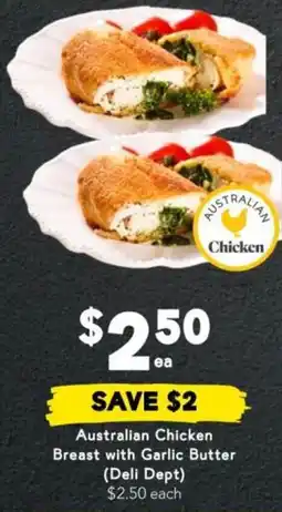 Drakes Australian Chicken Breast with Garlic Butter offer