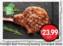 Spudshed Parkfield Beef Premium Yearling Tomahawk Steak offer