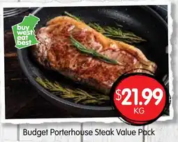 Spudshed Budget Porterhouse Steak Value Pack offer
