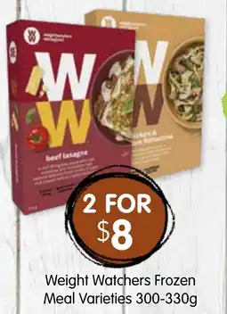 Spudshed Weight Watchers Frozen Meal Varieties offer