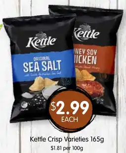 Spudshed Kettle Crisp Varieties offer