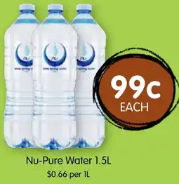 Spudshed Nu-Pure Water offer