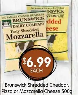 Spudshed Brunswick Shredded Cheddar, Pizza or Mozzarella Cheese offer