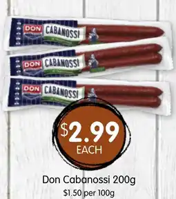 Spudshed Don Cabanossi offer