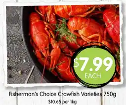 Spudshed Fisherman's Choice Crawfish Varieties offer