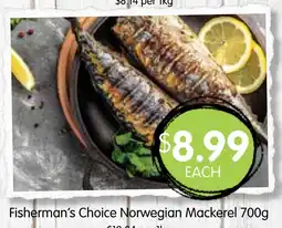 Spudshed Fisherman's Choice Norwegian Mackerel offer