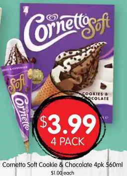 Spudshed Cornetto Soft Cookie & Chocolate offer