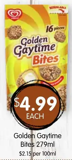 Spudshed Golden Gaytime Bites offer