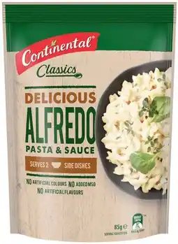 IGA Continental Pasta & Sauce 85‑105g Selected Varieties offer
