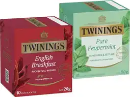 IGA Twinings Tea Bags 10 pack Selected Varieties offer