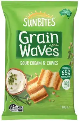 IGA Sunbites Grain Waves Wholegrain Chips 170g Selected Varieties offer