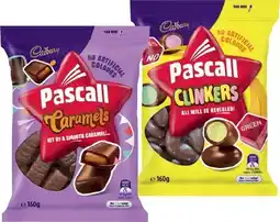 IGA Pascall Chocolate Share Bag 120‑185g or Cadbury Bitesize 120‑150g Selected Varieties offer
