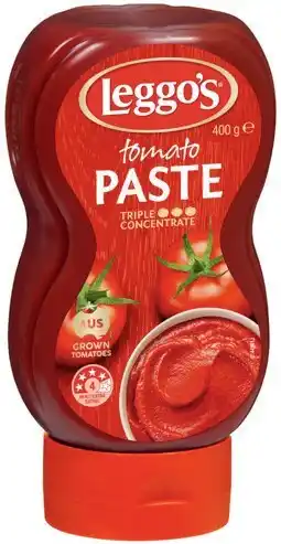 IGA Leggo’s Tomato Paste or Pizza Sauce 390‑400g Selected Varieties offer