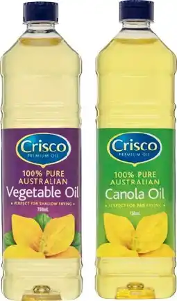 IGA Crisco Vegetable or Canola Oil 750mL offer