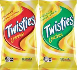 IGA Twisties 65‑90g, Burger Rings 90g or Cheetos 80‑90g Selected Varieties offer