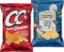 IGA The Natural Chip Co. Chips 150‑175g or CC’s Corn Chips 175g Selected Varieties offer