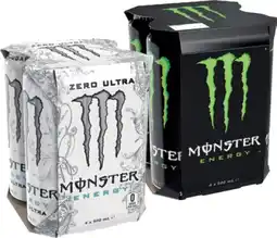IGA Monster Energy Drink 4x500mL Selected Varieties offer