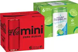 IGA Coca‑Cola, Sprite, Fanta, Mount Franklin or Deep Spring 6x250mL Selected Varieties offer
