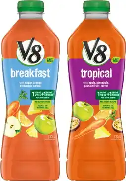 IGA V8 Fruit & Vegetable Juice 1.25 Litre Selected Varieties offer