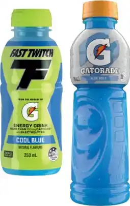 IGA Gatorade, G‑Active Electrolyte Water 600mL or Fast Twitch 350mL Selected Varieties offer