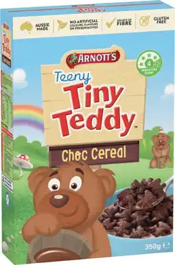 IGA Arnott’s Tiny Teddy Cereal 350g Selected Varieties offer