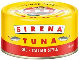 IGA Sirena Tuna 185g Selected Varieties offer