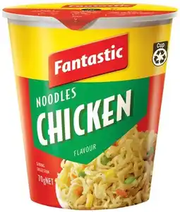 IGA Fantastic Cup or Bowl Noodles 70‑85g or Gluten Free Chicken Cup Noodles 45g Selected Varieties offer