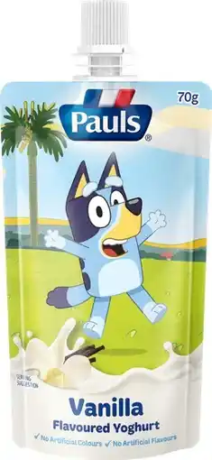 IGA Pauls Squeezie Yoghurt 70g Selected Varieties offer