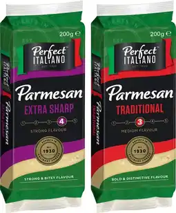 IGA Perfect Italiano Parmesan or Romano Cheese Block 200g Selected Varieties offer