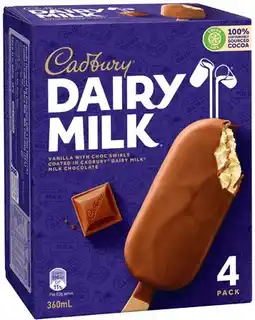 IGA Cadbury, Nestlé Kit Kat or Oreo Ice Cream Sticks 4-6 Pack Selected Varieties offer