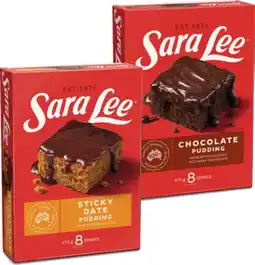 IGA Sara Lee Pudding 475g Selected Varieties offer