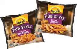 IGA McCain Pub Style Wedges or Fries 750g Selected Varieties offer