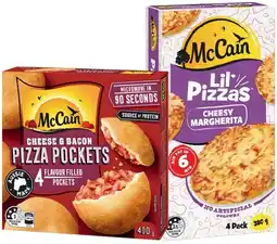 IGA McCain Pizza Pockets 400g or Lil’ Pizzas 380‑400g Selected Varieties offer