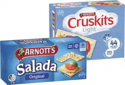 IGA Arnott’s Vita-Weat or Salada Crackers 250g or Cruskits 125g Selected Varieties offer