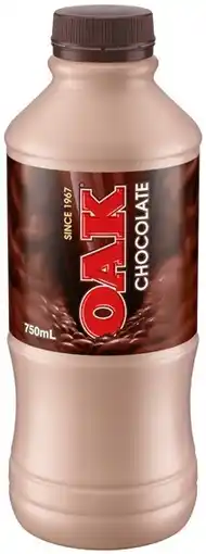 IGA Oak Flavoured Milk 750mL Selected Varieties offer