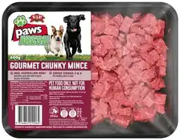 IGA Paws Fresh Dog Food 600g Selected Varieties (Refrigerated Pet Food) offer